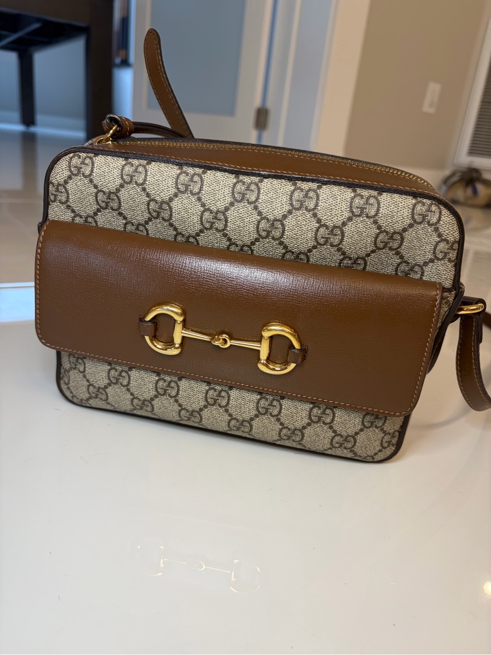 Gucci GG Supreme Horsebit 1955 Small Shoulder bag